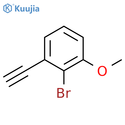 2-bromo-1-ethynyl-3-methoxybenzene structure