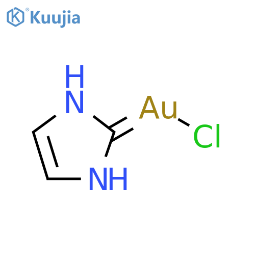 Gold, chloro(1,3-dihydro-2H-imidazol-2-ylidene)- structure