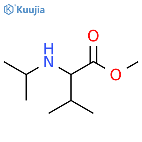 methyl 3-methyl-2-(propan-2-yl)aminobutanoate structure