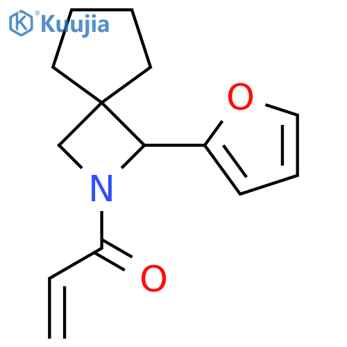 1-[1-(Furan-2-yl)-2-azaspiro[3.4]octan-2-yl]prop-2-en-1-one structure