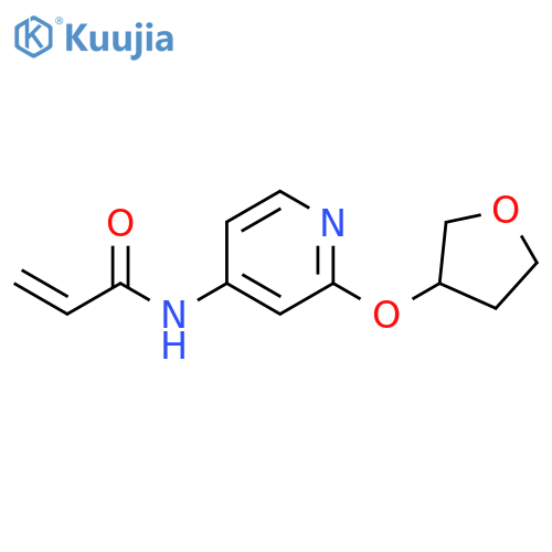 N-[2-[(Tetrahydro-3-furanyl)oxy]-4-pyridinyl]-2-propenamide structure