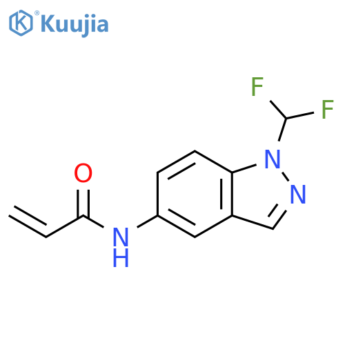 N-[1-(Difluoromethyl)-1H-indazol-5-yl]-2-propenamide structure