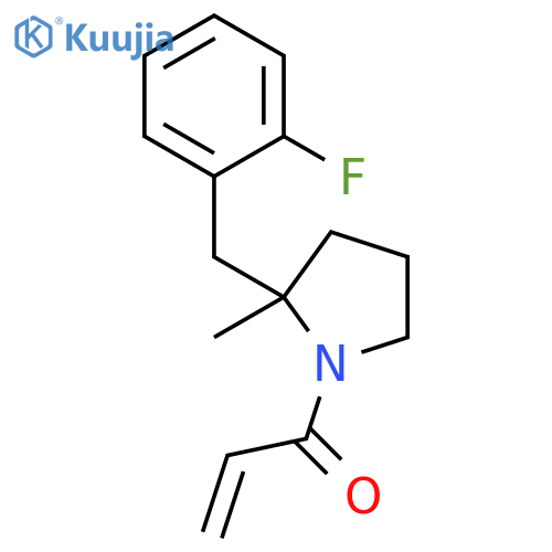 1-[2-[(2-Fluorophenyl)methyl]-2-methyl-1-pyrrolidinyl]-2-propen-1-one structure