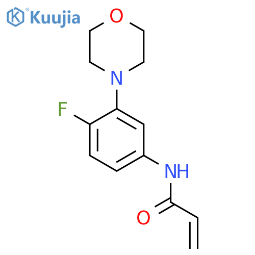 N-(4-Fluoro-3-morpholin-4-ylphenyl)prop-2-enamide structure