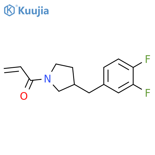 1-[3-[(3,4-Difluorophenyl)methyl]-1-pyrrolidinyl]-2-propen-1-one structure