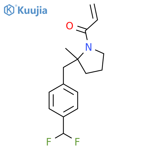 1-[2-[[4-(Difluoromethyl)phenyl]methyl]-2-methylpyrrolidin-1-yl]prop-2-en-1-one structure