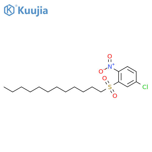 Benzene, 4-chloro-2-(dodecylsulfonyl)-1-nitro- structure