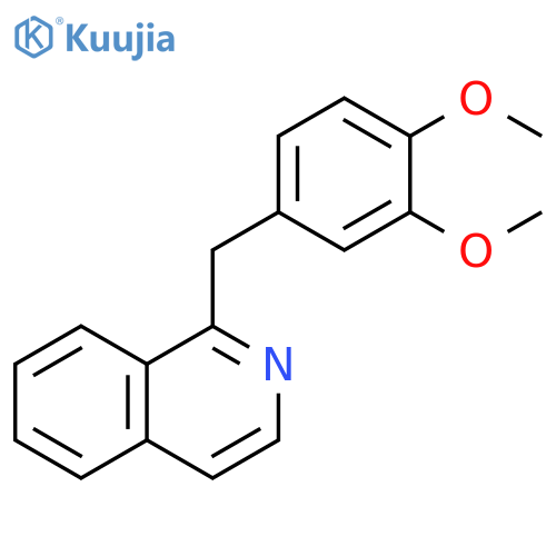 Isoquinoline, 1-[(3,4-dimethoxyphenyl)methyl]- structure