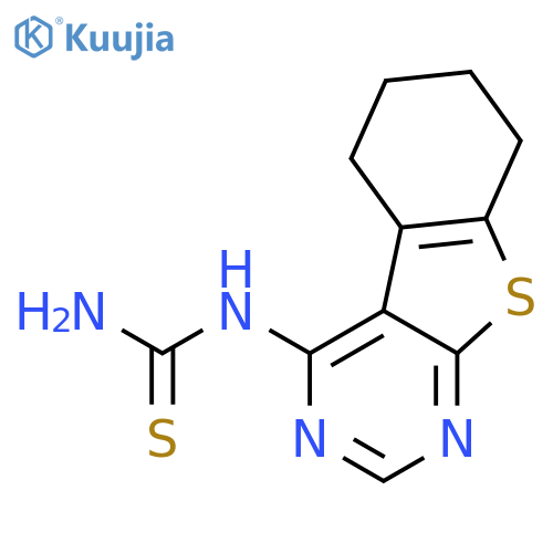 Thiourea, (5,6,7,8-tetrahydro[1]benzothieno[2,3-d]pyrimidin-4-yl)- structure