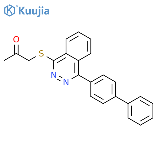2-Propanone, 1-[(4-[1,1'-biphenyl]-4-yl-1-phthalazinyl)thio]- structure
