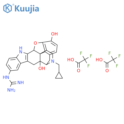 5′-Guanidinonaltrindole di(trifluoroacetate) Salt Hydrate structure
