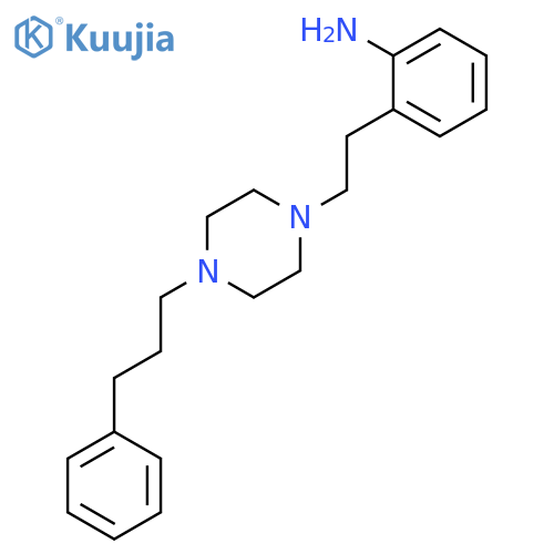 BENZENAMINE, 2-[2-[4-(3-PHENYLPROPYL)-1-PIPERAZINYL]ETHYL]- structure