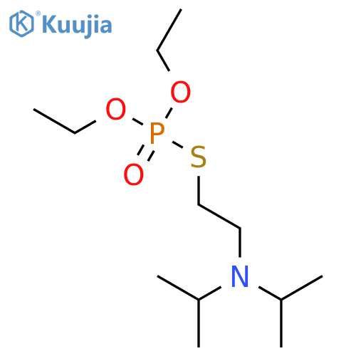 diethyl ({2-bis(propan-2-yl)aminoethyl}sulfanyl)phosphonate structure