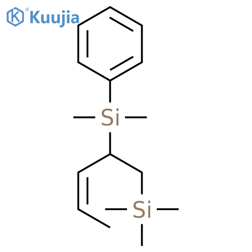 Silane, [(3Z)-2-(dimethylphenylsilyl)-3-pentenyl]trimethyl- structure