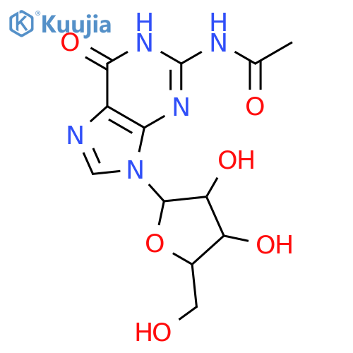 Guanosine, N-acetyl- structure