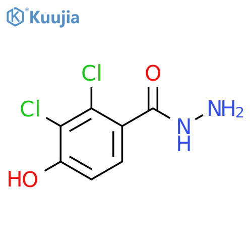 Benzoic acid, 2,3-dichloro-4-hydroxy-, hydrazide structure