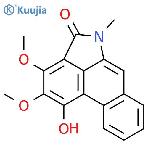 Dibenz[cd,f]indol-4(5H)-one, 1-hydroxy-2,3-dimethoxy-5-methyl- structure