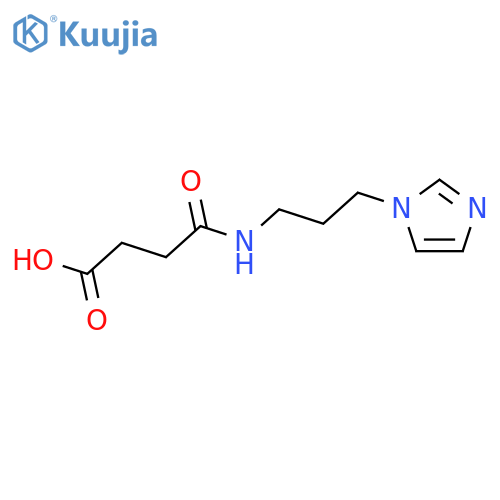 4-{[3-(1H-Imidazol-1-yl)propyl]amino}-4-oxobutanoic acid structure