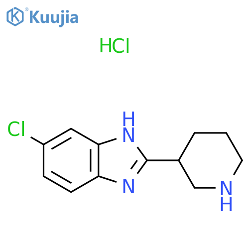 6-Chloro-2-(piperidin-3-yl)-1H-benzo[d]imidazole hydrochloride structure