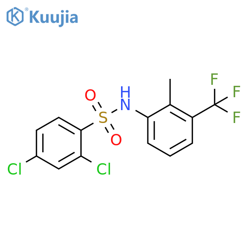 2,4-Dichloro-N-[2-methyl-3-(trifluoromethyl)phenyl]benzenesulfonamide structure