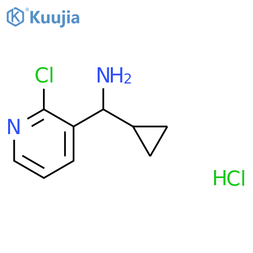 (2-Chloropyridin-3-yl)(cyclopropyl)methanamine hydrochloride structure