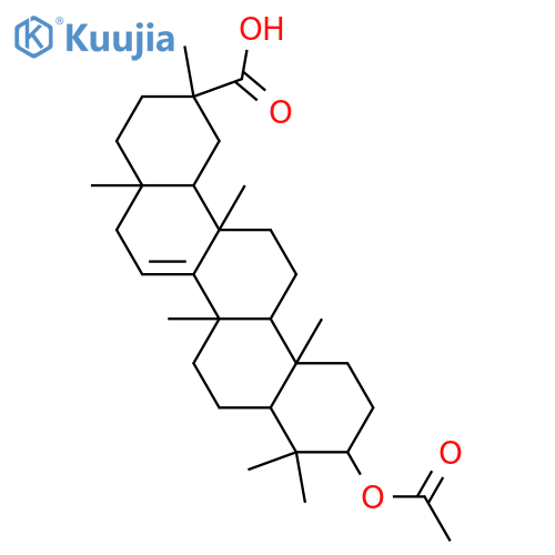 14-Taraxerene-3,30-diol; 3β-form, 30-Carboxylic acid, 3-Ac structure
