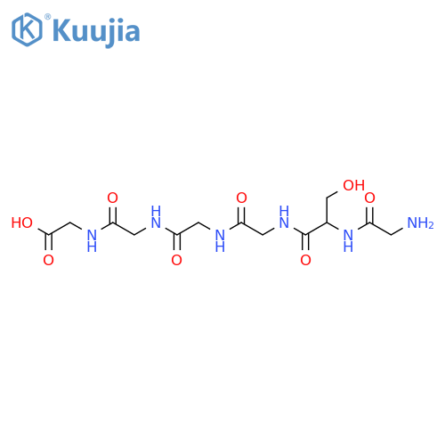 Glycine, glycyl-L-serylglycylglycylglycyl- structure
