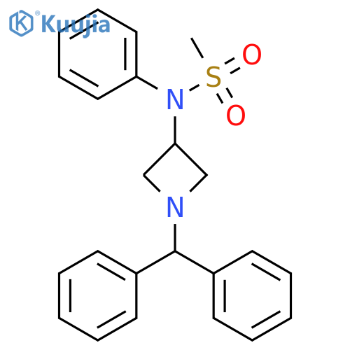 Methanesulfonamide, N-[1-(diphenylmethyl)-3-azetidinyl]-N-phenyl- structure