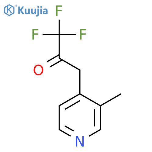 1,1,1-trifluoro-3-(3-methylpyridin-4-yl)propan-2-one structure