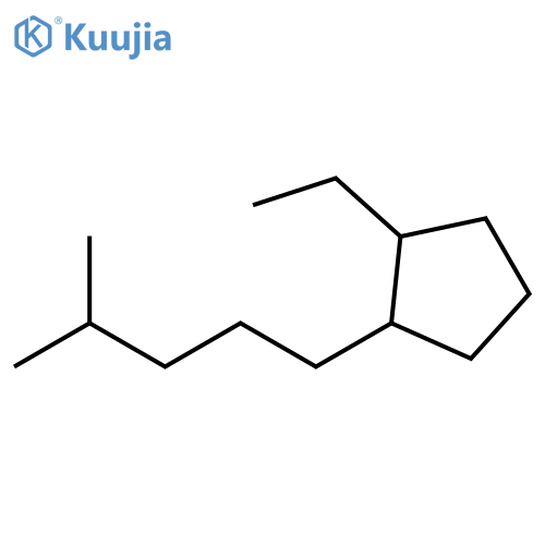 Cyclopentane, 1-ethyl-2-(4-methylpentyl)- structure