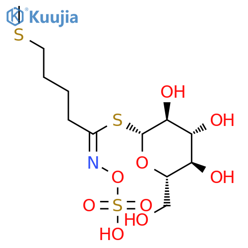 b-D-Glucopyranose, 1-thio-,1-[5-(methylthio)-N-(sulfooxy)pentanimidate] structure
