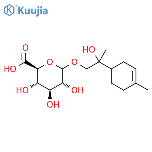 Glucopyranosiduronicacid, 2-hydroxy-2-(4-methyl-3-cyclohexen-1-yl)propyl structure
