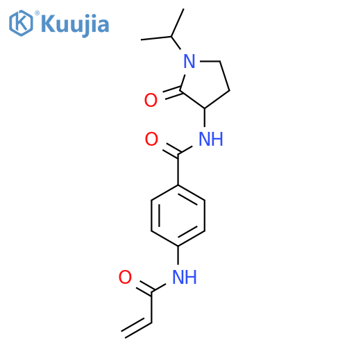 N-2-oxo-1-(propan-2-yl)pyrrolidin-3-yl-4-(prop-2-enamido)benzamide structure