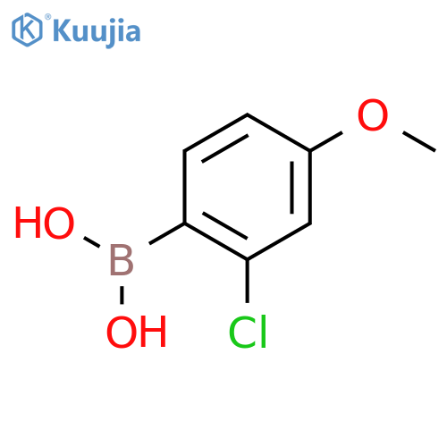 (2-chloro-4-methoxyphenyl)boronic acid structure
