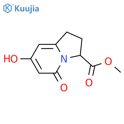 methyl 7-hydroxy-5-oxo-1,2,3,5-tetrahydroindolizine-3-carboxylate structure
