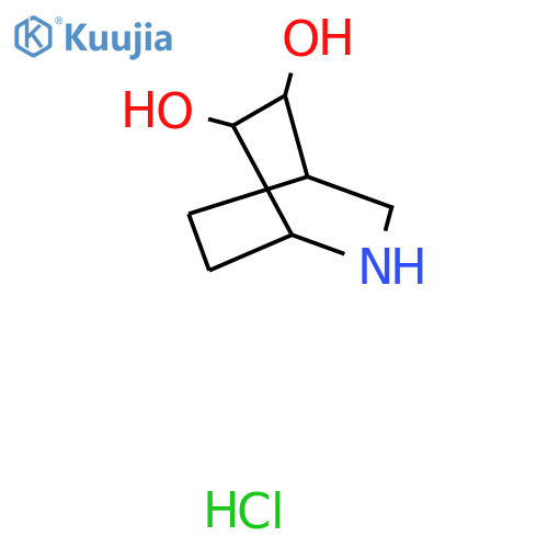 2-azabicyclo2.2.2octane-5,6-diol hydrochloride structure