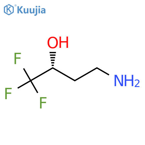 (2R)-4-amino-1,1,1-trifluorobutan-2-ol structure
