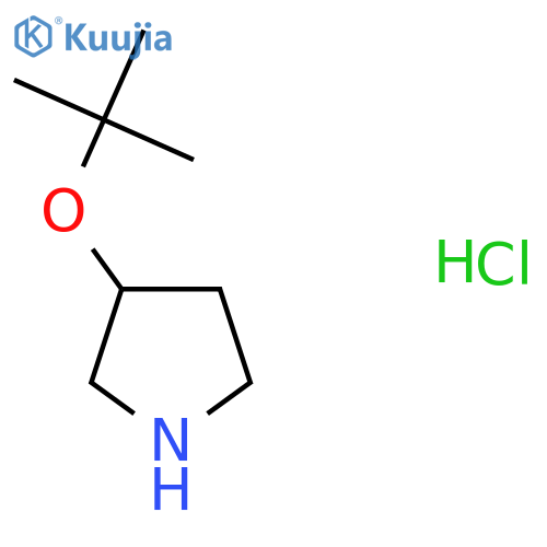 3-(Tert-butoxy)pyrrolidine hydrochloride structure