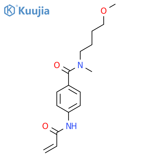 N-(4-methoxybutyl)-N-methyl-4-(prop-2-enamido)benzamide structure