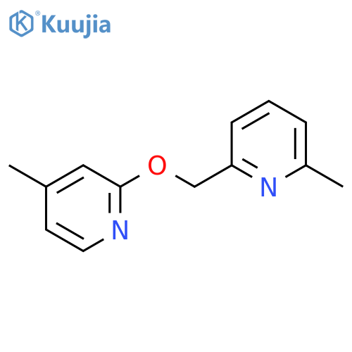 4-Methyl-2-[(6-methylpyridin-2-yl)methoxy]pyridine structure