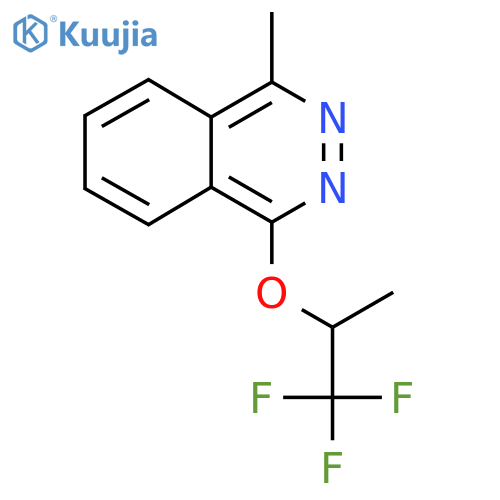 1-Methyl-4-[(1,1,1-trifluoropropan-2-yl)oxy]phthalazine structure