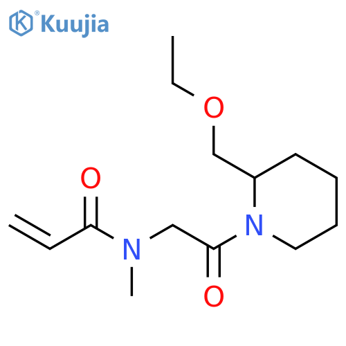 N-{2-2-(ethoxymethyl)piperidin-1-yl-2-oxoethyl}-N-methylprop-2-enamide structure