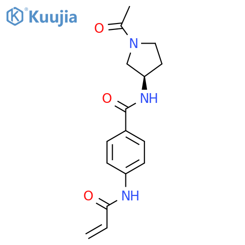 (R)-N-(1-Acetylpyrrolidin-3-yl)-4-acrylamidobenzamide structure