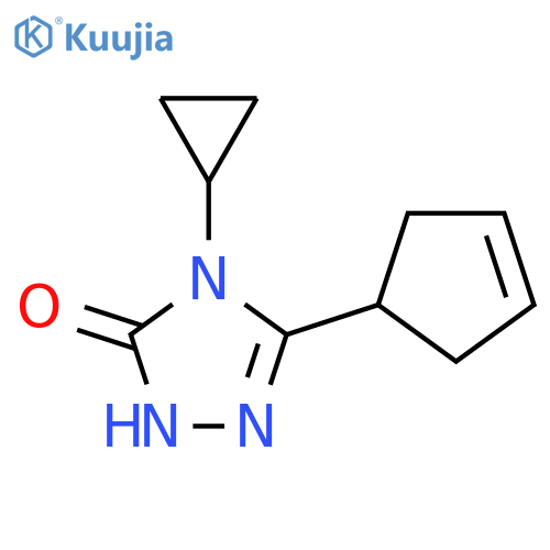 3-(cyclopent-3-en-1-yl)-4-cyclopropyl-4,5-dihydro-1H-1,2,4-triazol-5-one structure