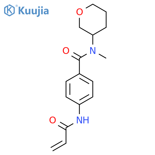 N-methyl-N-(oxan-3-yl)-4-(prop-2-enamido)benzamide structure