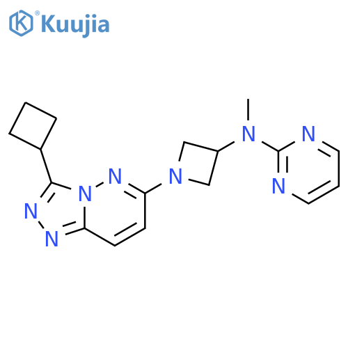 N-(1-{3-cyclobutyl-[1,2,4]triazolo[4,3-b]pyridazin-6-yl}azetidin-3-yl)-N-methylpyrimidin-2-amine structure