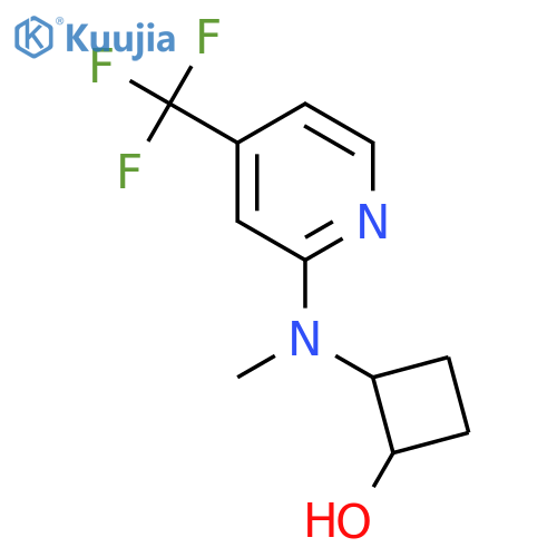 2-{methyl4-(trifluoromethyl)pyridin-2-ylamino}cyclobutan-1-ol structure