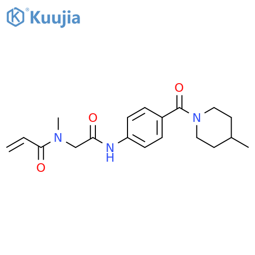 N-Methyl-N-[2-[[4-[(4-methyl-1-piperidinyl)carbonyl]phenyl]amino]-2-oxoethyl]-2-propenamide structure