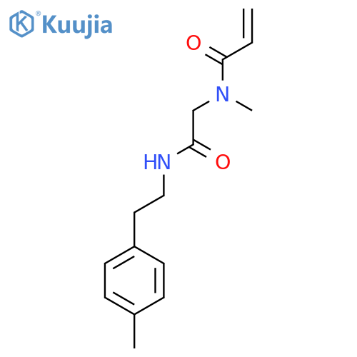 N-methyl-N-({2-(4-methylphenyl)ethylcarbamoyl}methyl)prop-2-enamide structure