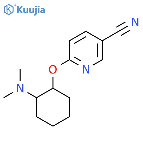6-{[2-(Dimethylamino)cyclohexyl]oxy}pyridine-3-carbonitrile structure